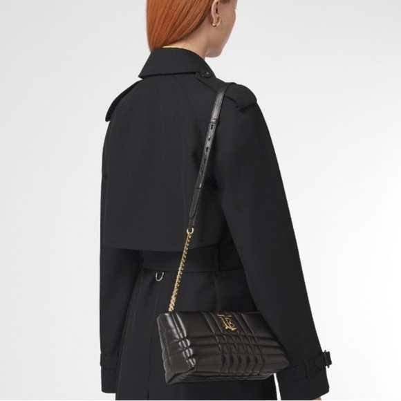 Burberry Lola Quilted Leather Shoulder Bag- Black - Picture 3 of 12